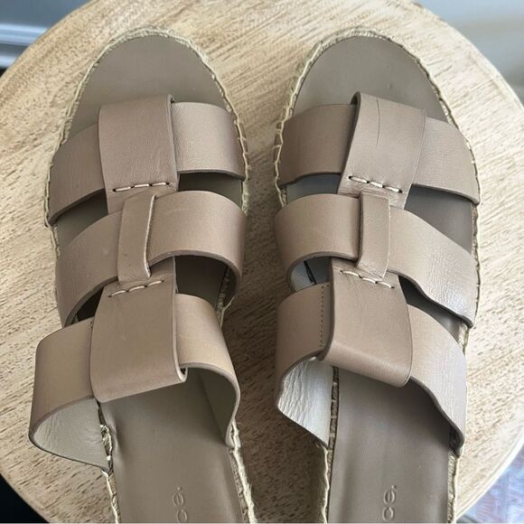 Vince Sabella Espadrille Wedge Sandal in Beige Size 10 NWOB - Picture 6 of 13